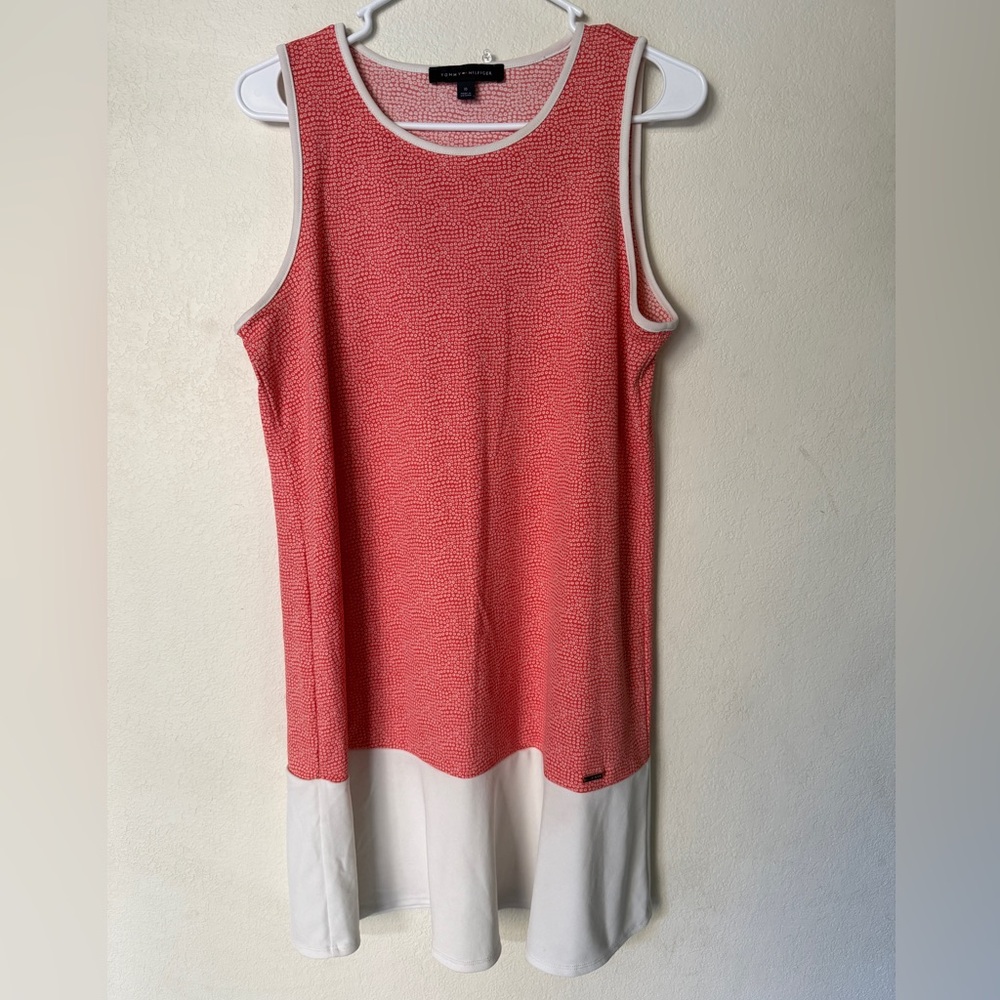 Tommy Hilfiger Red and White sleeveless dress size 10